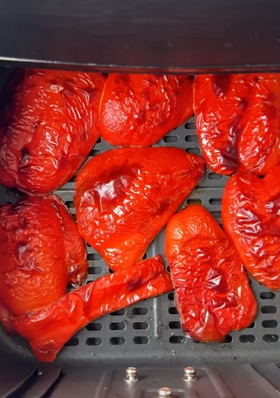 Roasted bell peppers, onions, radishes, and garlic for healthy meal prep bowls