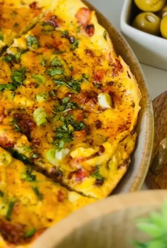 Veggie Scramble Pita with Mediterranean Flavor