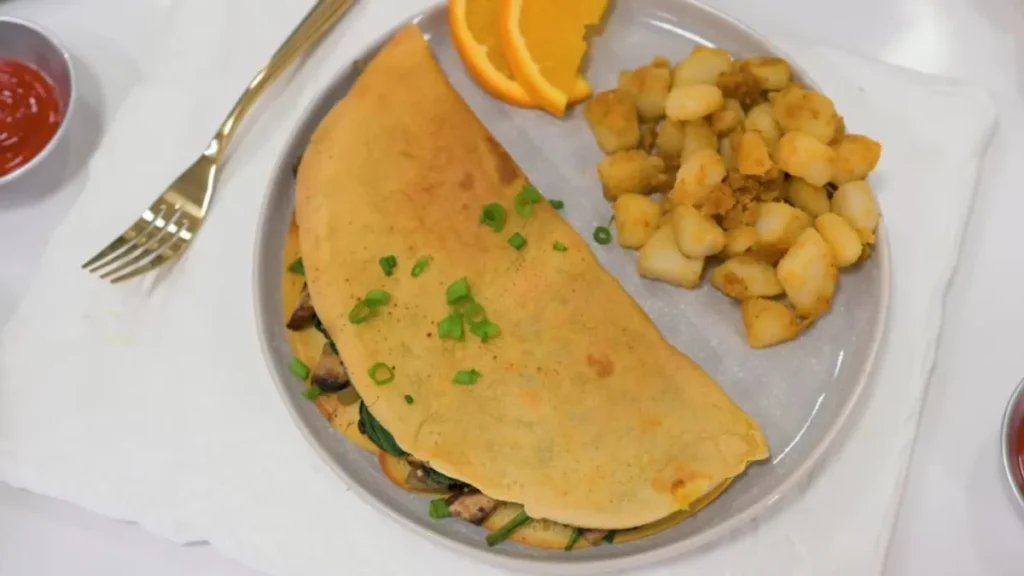 Chickpea Flour Vegetable Omelet