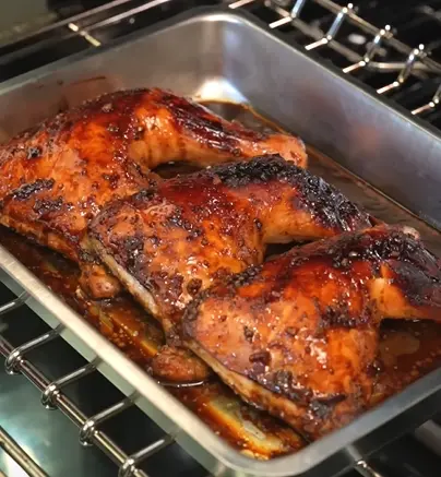 Taiwanese soy-glazed chicken bento box with rice and sesame broccoli