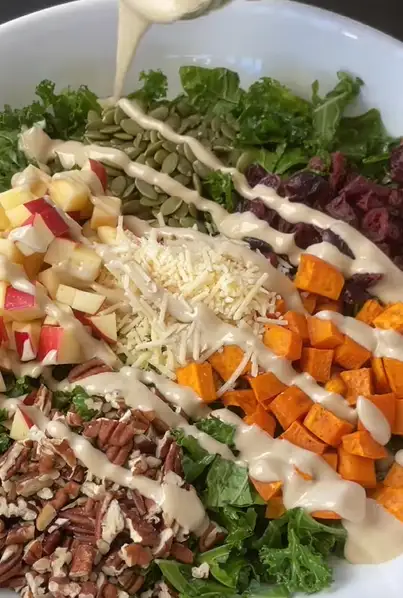 Veggies with creamy tahini mustard dip